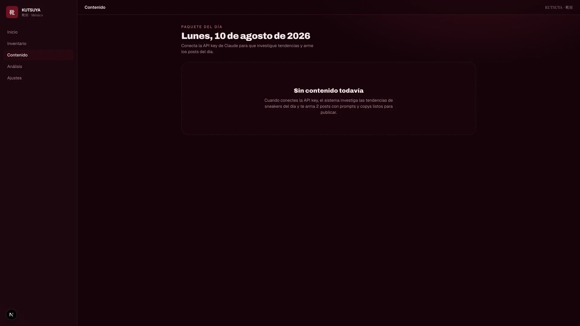 Generador de historias de Instagram con la identidad Kutsuya